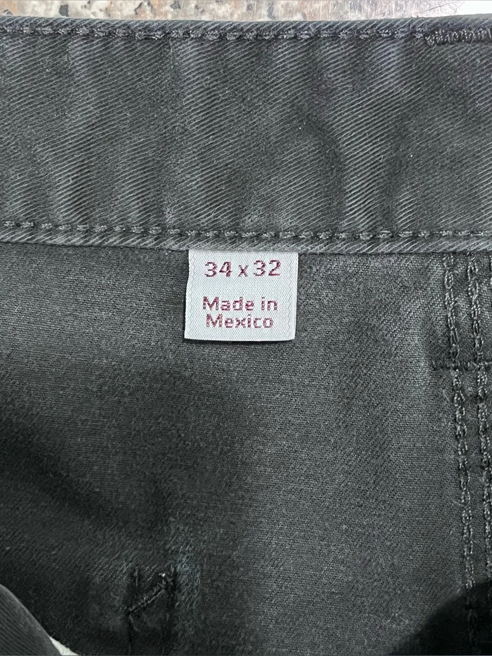 Carhartt Black Carpenter Pants Relaxed Fit Mens 34x32